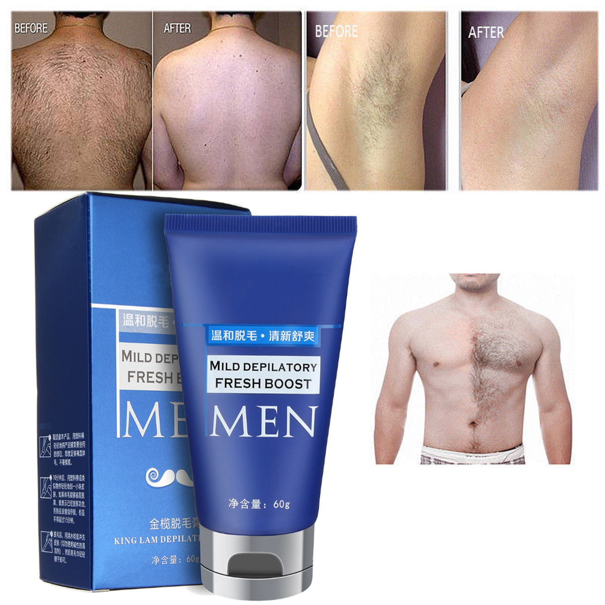 Permanent Body Hair Removal Cream Hand Leg Armpit Pubic Loss
