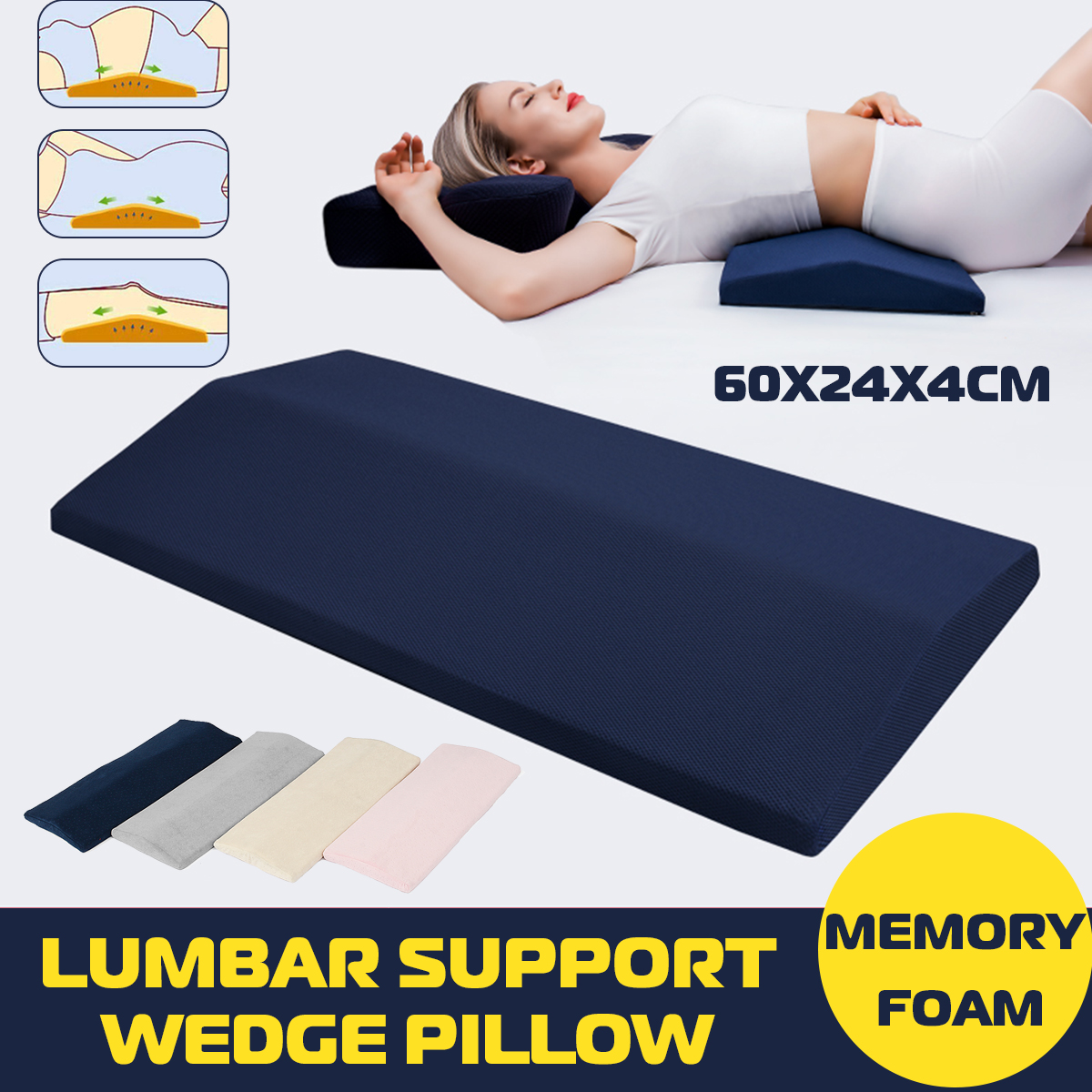 wedge pillow for back sleepers