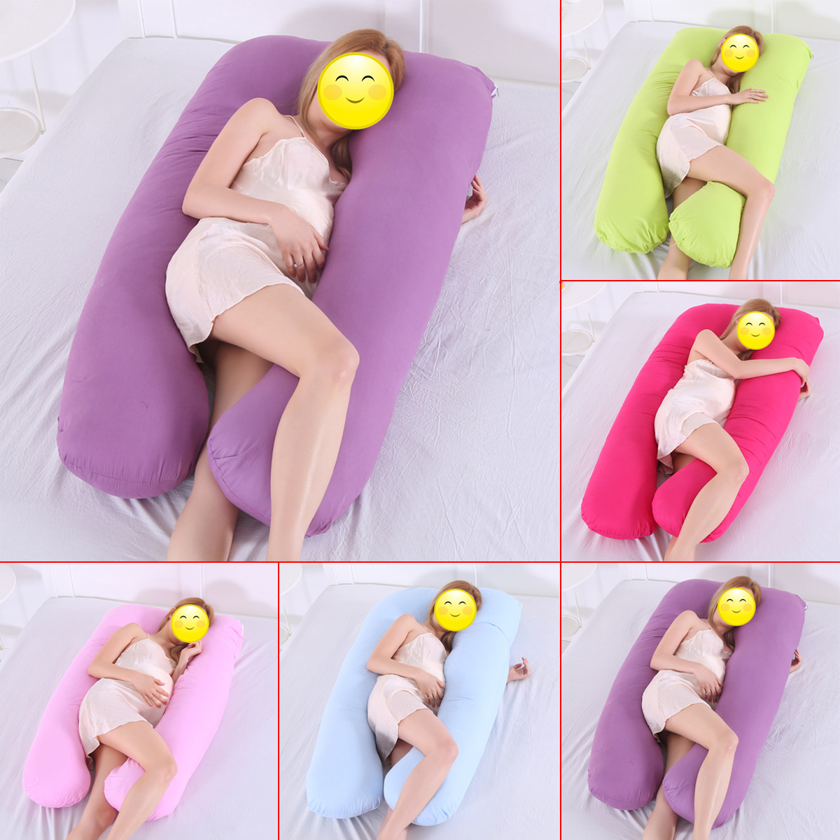 Pregnancy Body Pillow Cover U Shape Baby Maternity Comfort Bedding