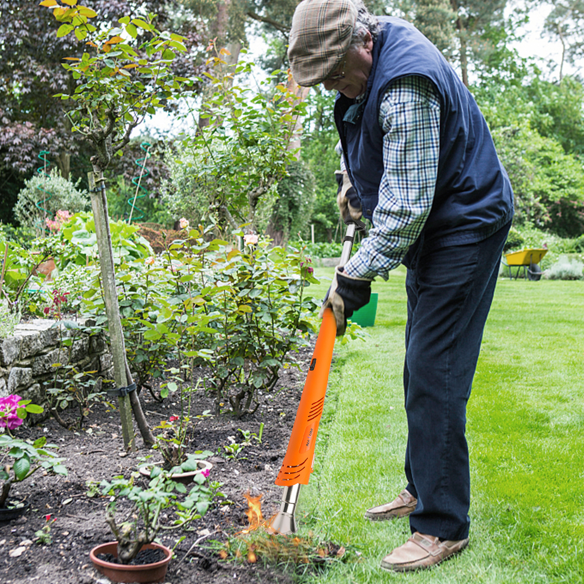 2000W Electric Weed Burner Working Temperature 60-650℃ Lawn Garden