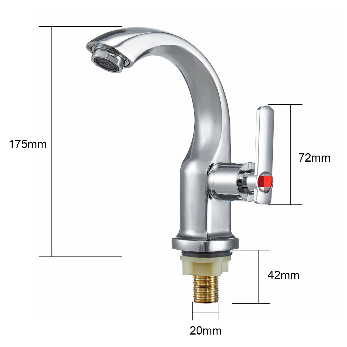 Chrome Wasserhahn Küche Waschtisch Armatur Mischbatterie Waschbecken