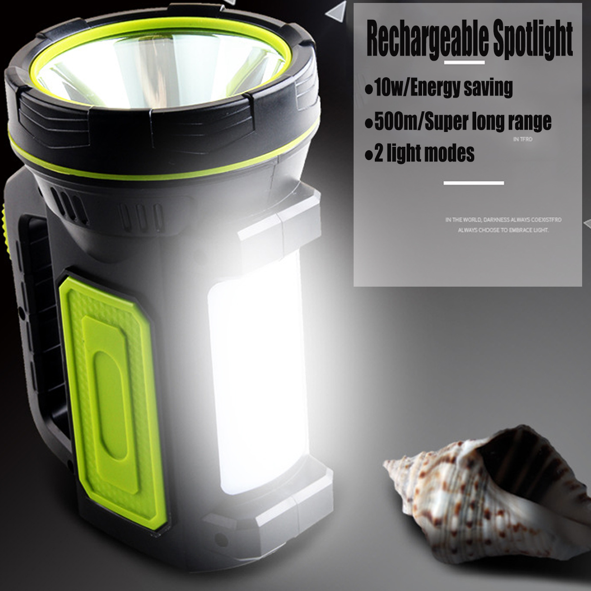 37 DEL rechargeable Lanterne Travail Torche 1 Million Bougie Puissance Spotlight