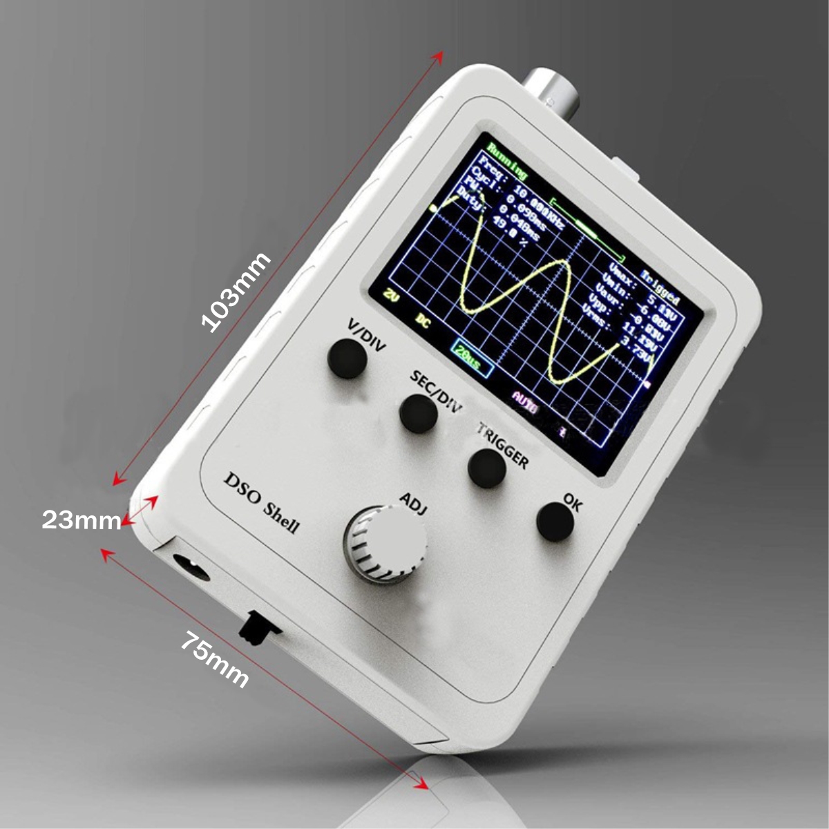 Digital DSO150 15001K DSO-SHELL Electronic Oscilloscope Set With Housing DIY Kit