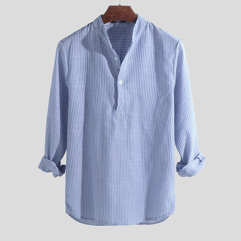 collarless formal shirt