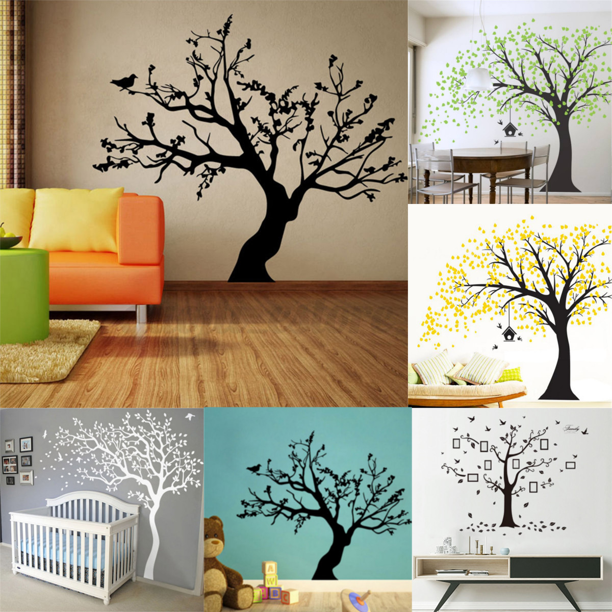 Tree Diy Large Family Decal Paper Art Wall Sticker Home Nursery