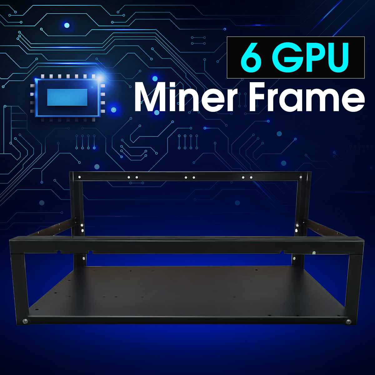 Coin Open Air Mining Miner Rig Frame Case 6gpu BTC ETH Ethereum Thickened SECCl