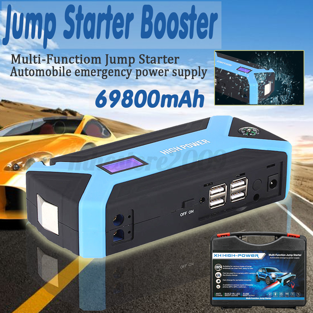 Sh Solong Complete Tattoo Kit 10 Wrap Coils Guns Machine Power Source · 68800mAh 82800mAh Car Jump Starter 4 USB Emergency