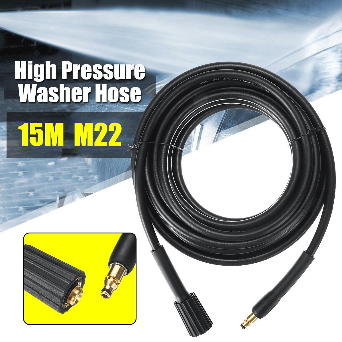 AU 15M M22 Pressure Washer Hose Clean Pipe For Nilfisk C100 C110 C120