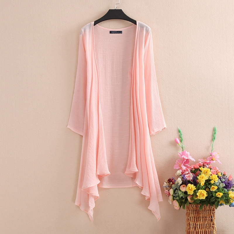ZANZEA Women Summer Beach Cardigan Coat Casual Long Sleeve Irregular Outwear NEW - Picture 11 of 13