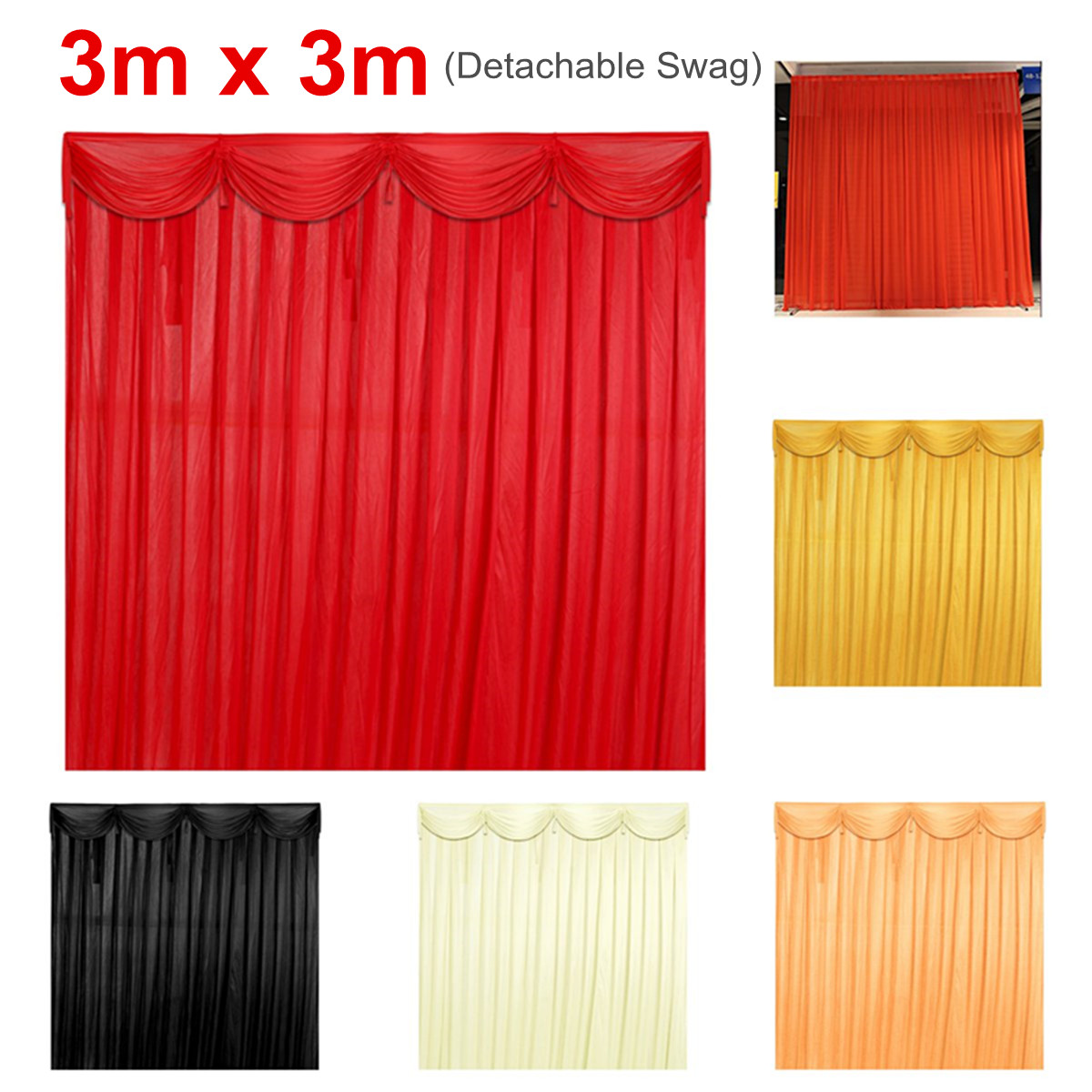 3x3m Wedding Backdrop Event Photography Background Removable