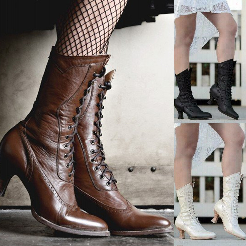victorian mid calf boots