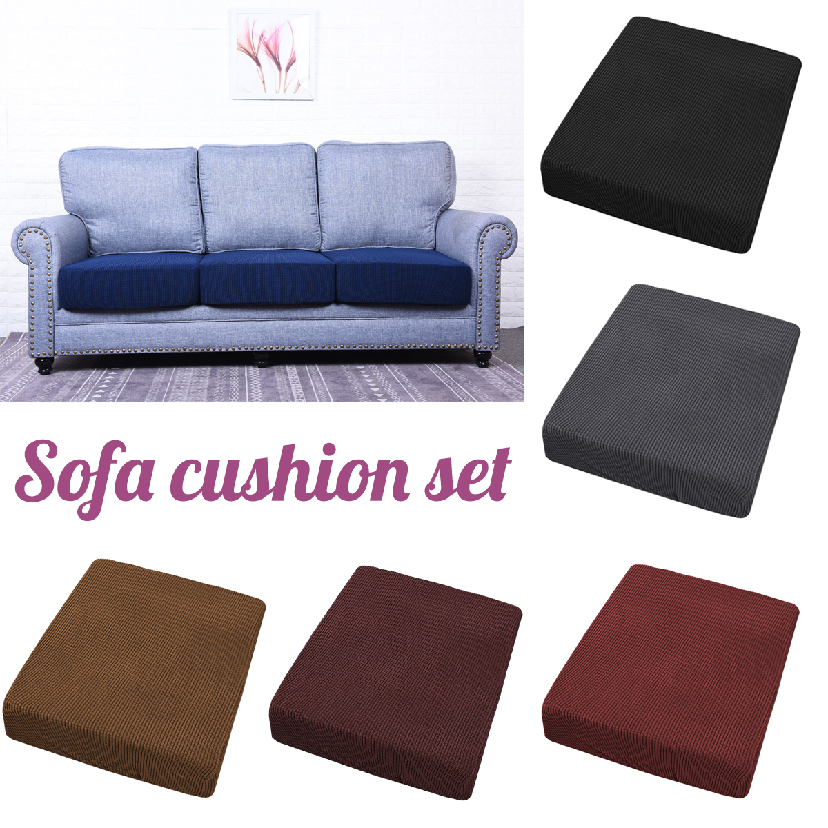 Details About Replacement Sofa Recliner Settee Seat Cushion Cover Couch Slip Covers Protector
