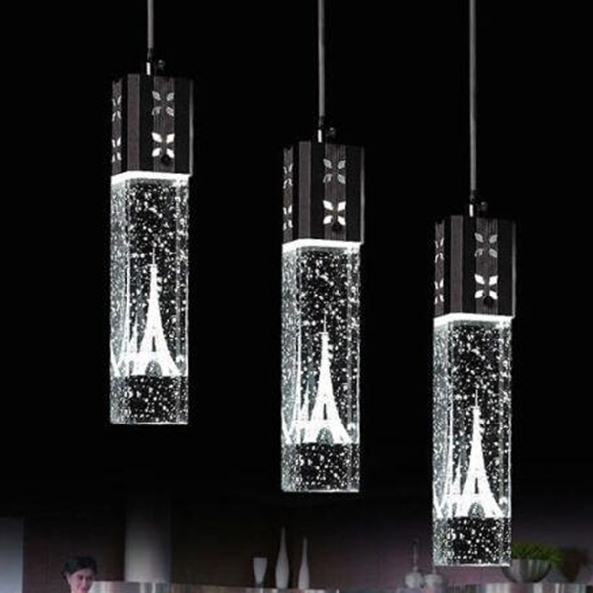Tower Led Crystal Bubble Light Chandelier Ceiling Pendant Lamp Tower Led Crystal Bubble Light Chandelier Ceiling Pendant