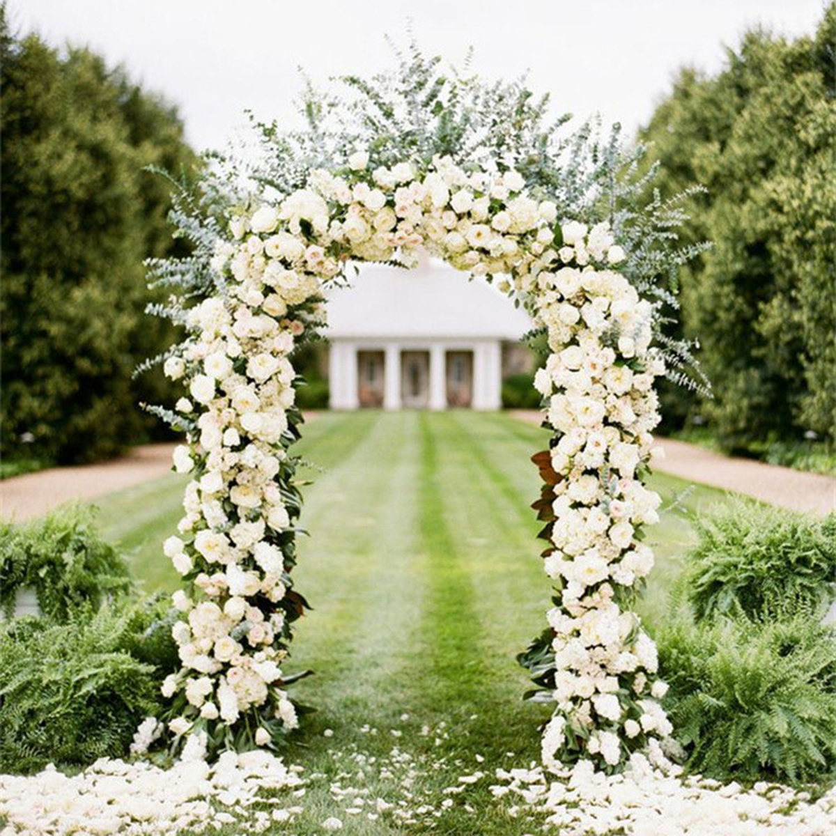 Iron Arch Way Assemble Door Wedding Party Bridal Prom Garden Floral Decor