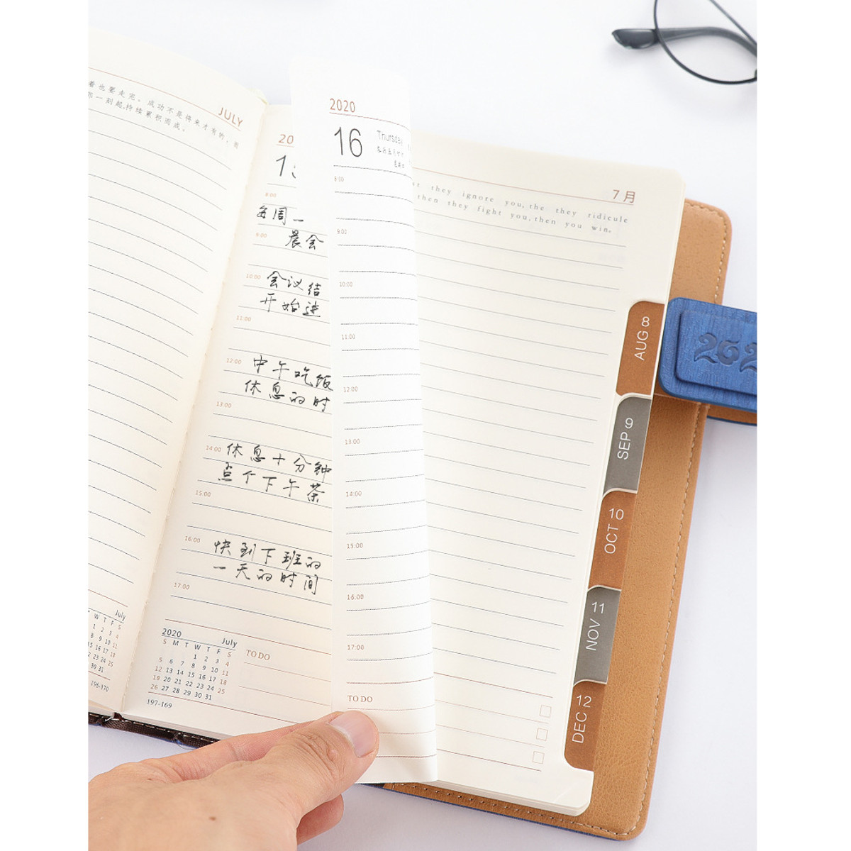Tagebuch Planer Buch 365 Tage Design Leerer Notizblock Wochennotizbuch