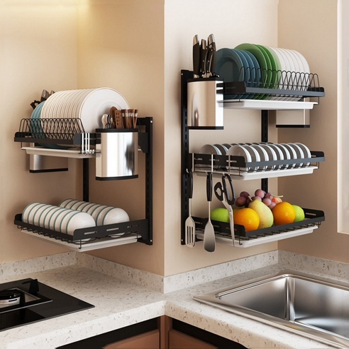 Details About 2 3tier Wall Dish Drying Rack Organizer Home Kitchen Collection Shelf Drainer - Wall Dish Rack Details About 2 3tier Wall Dish Drying Rack Organizer Home Kitchen Collection Shelf Drainer - Wall Dish Rack