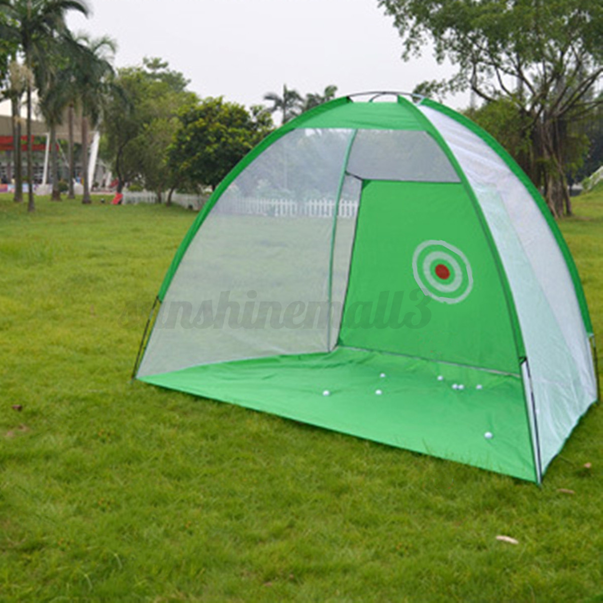 Golf Training Practice Net Hitting Cage Mesh + 6 Blades Golf Groove Sharpener