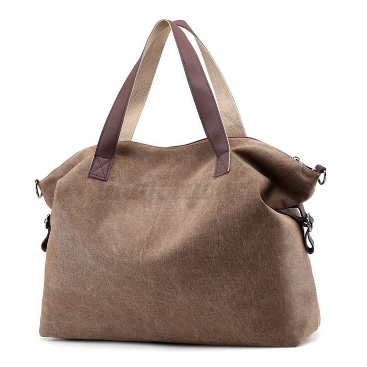Women Canvas Shoulder Bag Ladies Big Messenger Bags Casual Tote Solid