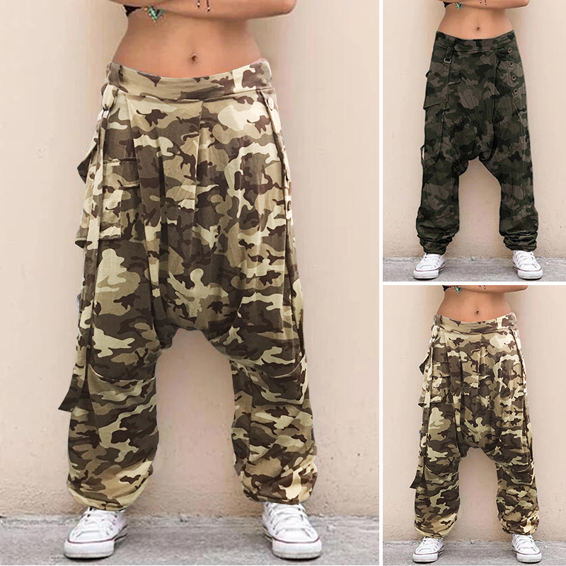 camo baggy pants womens