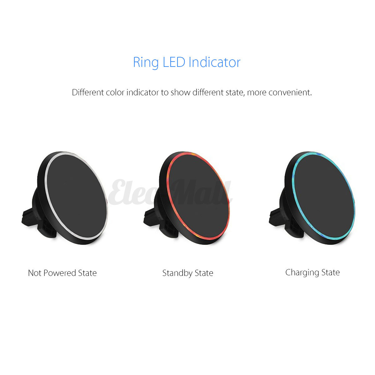 Qi Wireless Car Charger Magnetic Air Vent Mount Holder For Phone