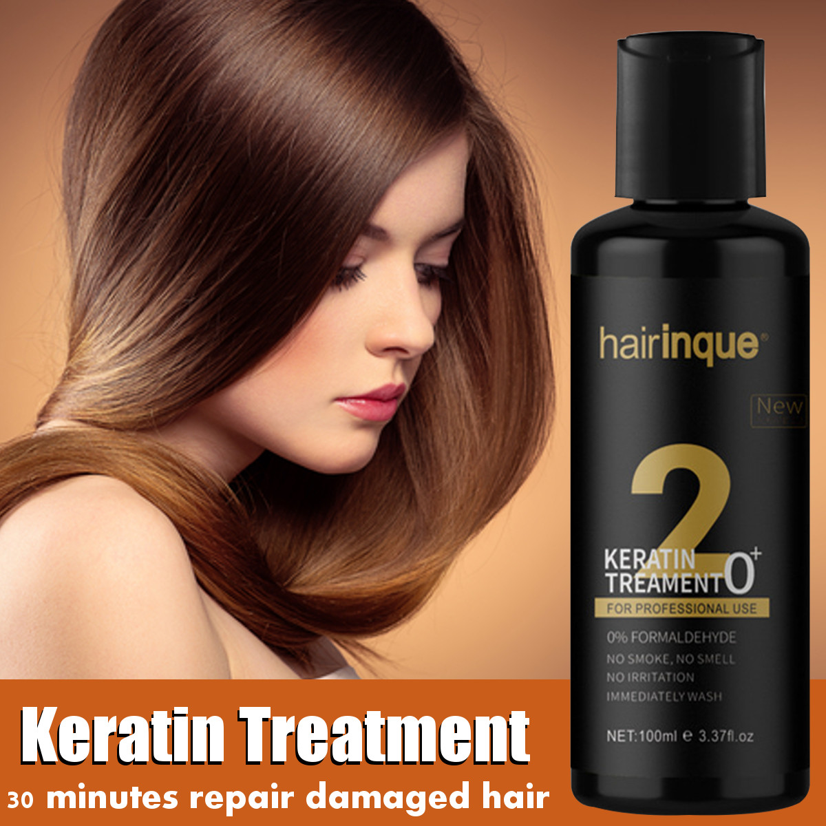 Hairinque 100ml Hair Brazil Keratin Treatment Smooth Damaged Hair
