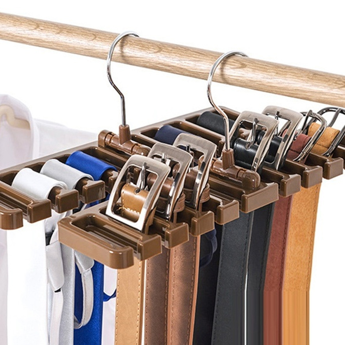 Tie Belt Hanger Storage Rack Organizer Space Saver