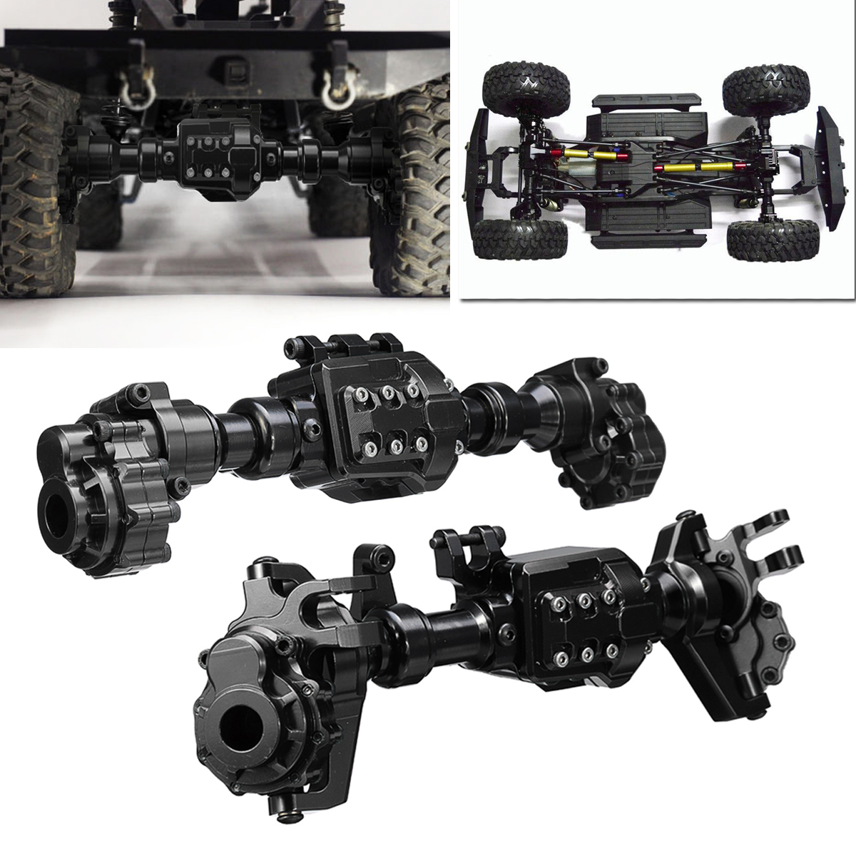 For Traxxas TRX-4 Crawler CNC Aluminum Front Rear Portal Axles Housing Kits For Traxxas TRX-4 Crawler CNC Aluminum Front Rear Portal Axles Housing Kits
