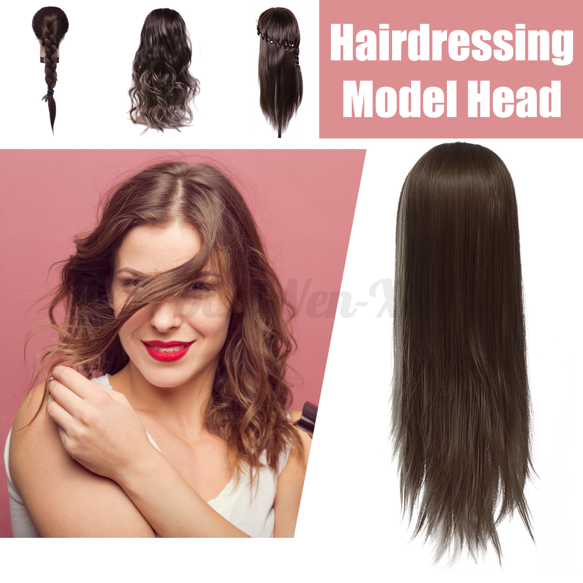human hair practice head