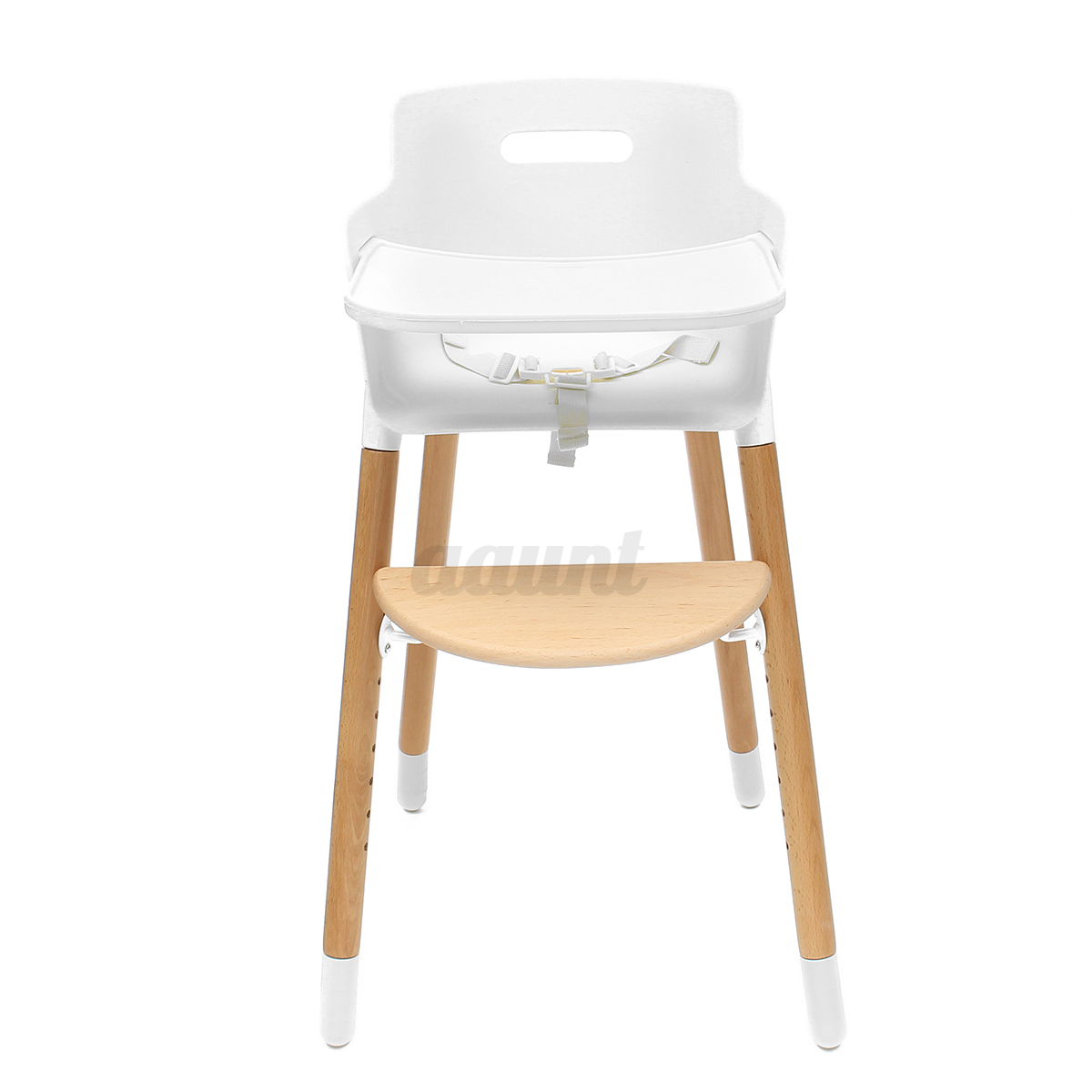 Wood Baby High Chair Feeding Removable Tray Seat Safety Belt Wood Baby High Chair Feeding Removable Tray Seat Safety Belt Adjule 5 Of 12