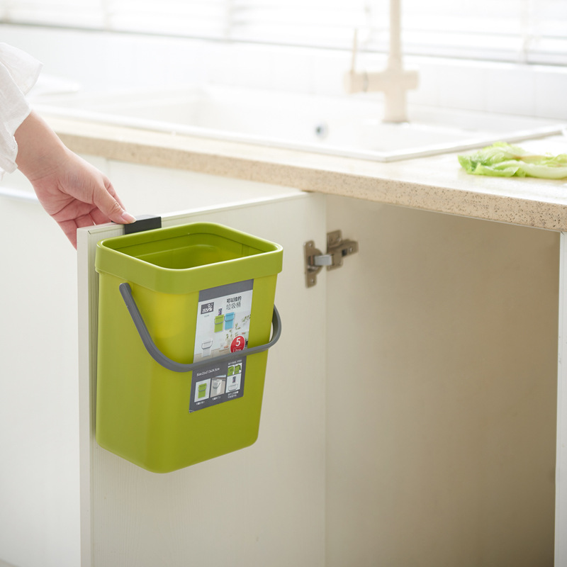 3/5L Küche Badezimmer Wandmontage Abfalleimer Mülleimer PP