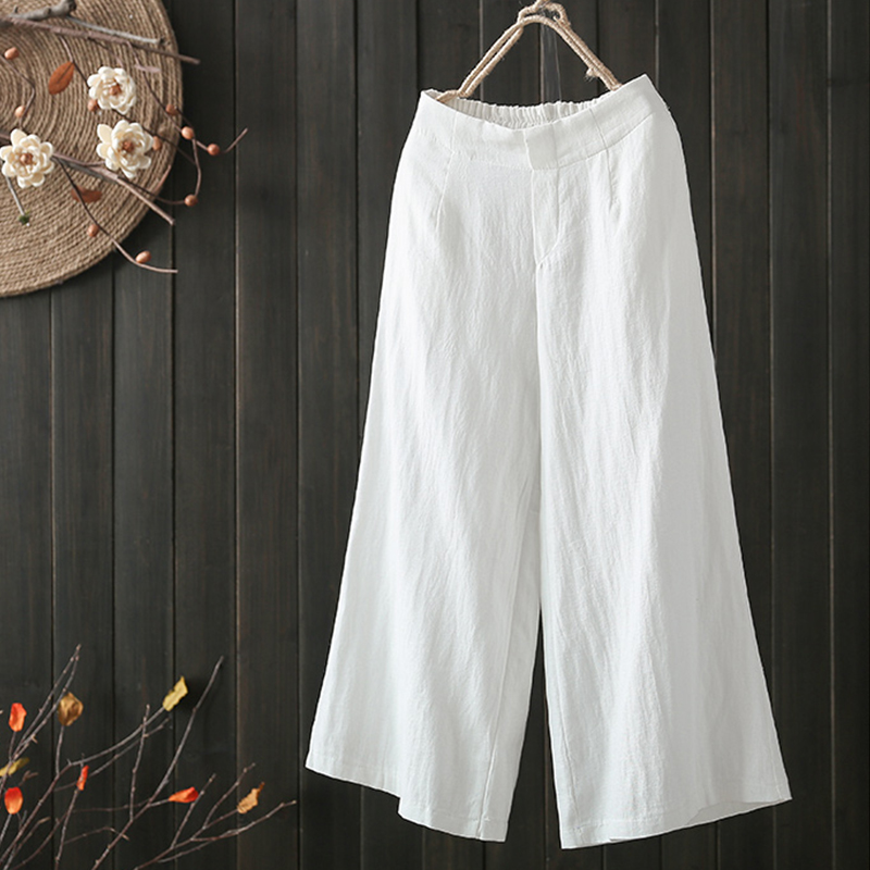 loose cotton trousers women's