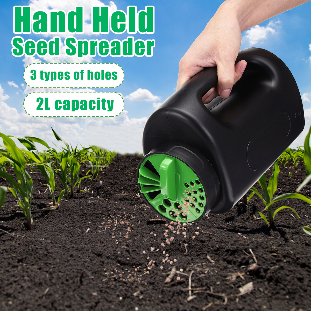 2L Hand Held Seed Spreader Fertilizer Seeders Grass Lawn Garden Plant Farm Tool eBay 2L Hand Held Seed Spreader Fertilizer Seeders Grass Lawn Garden Plant Farm Tool eBay