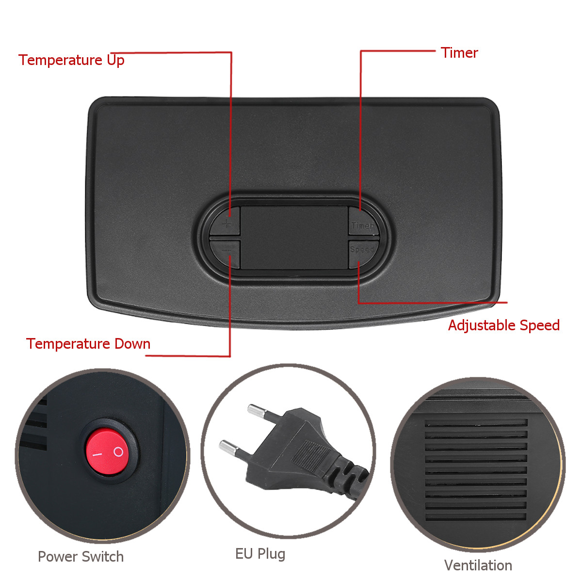 Mini Elektrokamin Elektrischer Kamin LED 1000W Standkamin Heizgerät