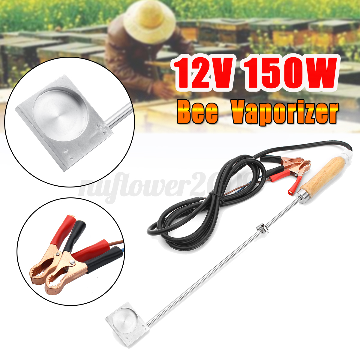 12V//40W Bee Vaporizer Evaporator Treatment Varroa Mites Beekeeping Oxalic Acid