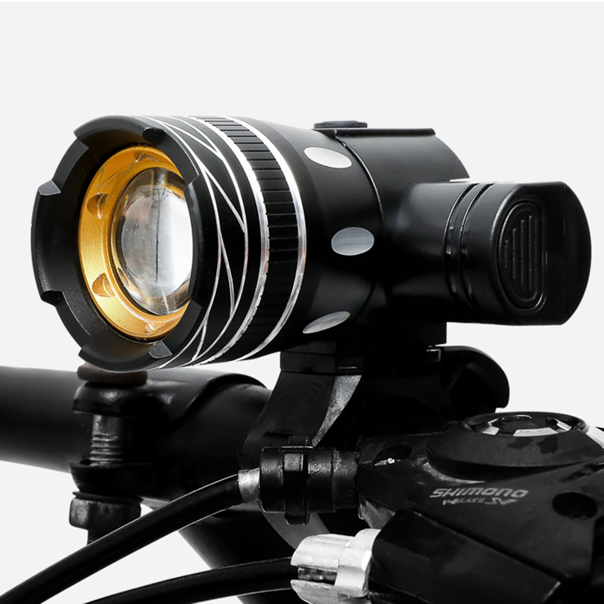 15000LM LED Fahrrad Licht Vorne Lenker Taschenlampe Scheinwerfer USB Wiederaufla