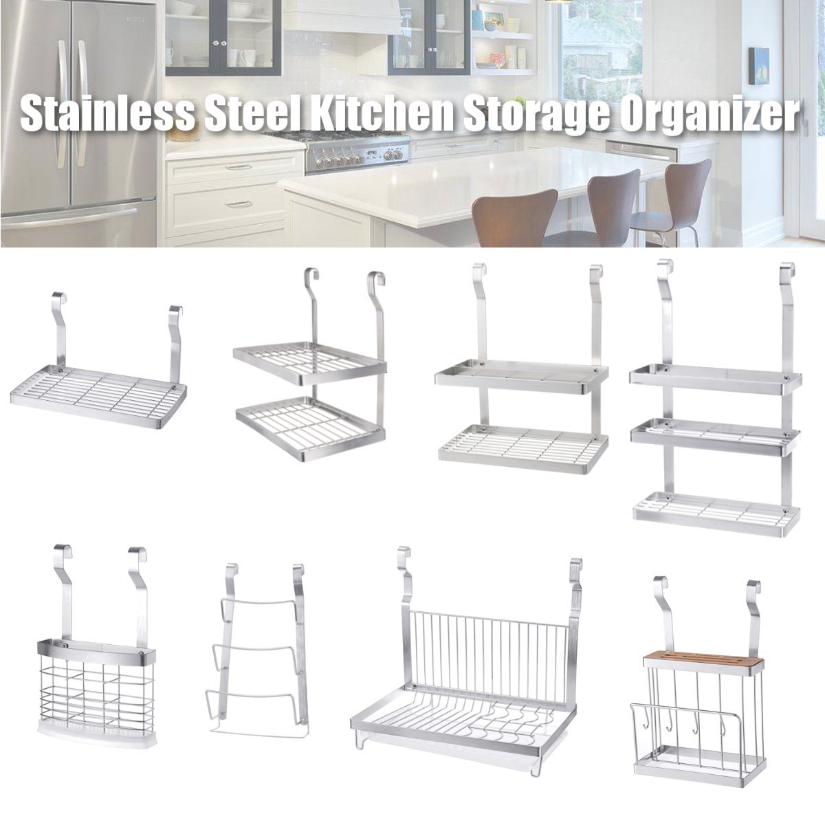 Details About Stainless Steel Organizer Wall Hanging Dish Rack Drying Holder Kitchen Storage - Wall Dish Rack Details About Stainless Steel Organizer Wall Hanging Dish Rack Drying Holder Kitchen Storage - Wall Dish Rack