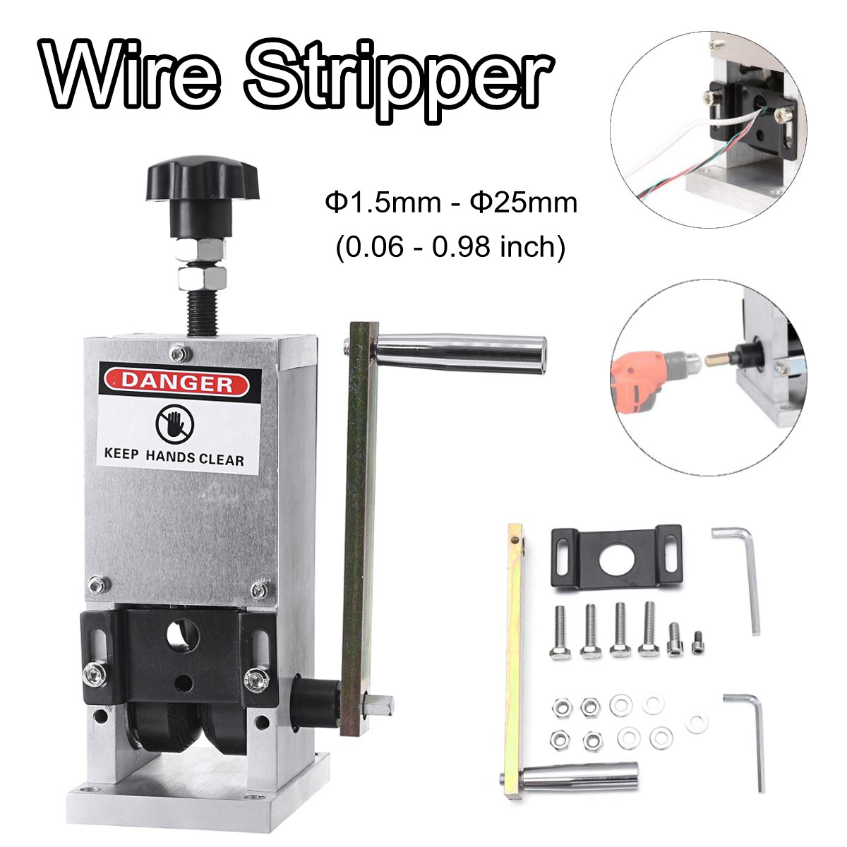 Manual Copper Wire Stripping Machine Cable Stripper Scrap Metal Recycle Tool USA