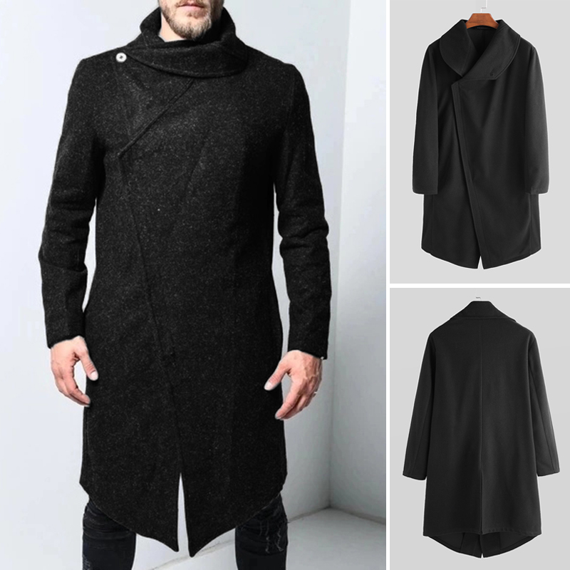 UK Women Long Cloak Blazer Coat Cape Cardigan Jacket Trench Outwear Overcoat AB#