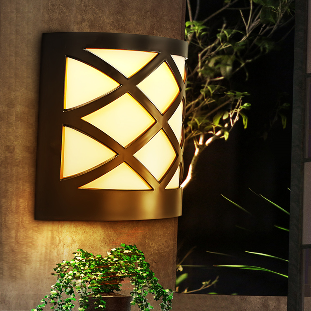 Solar Powered Fence Lights Wall Door Led Light Outdoor Garden Shed Image Is Loading Solar Powered Fence Lights Wall Door Led Light