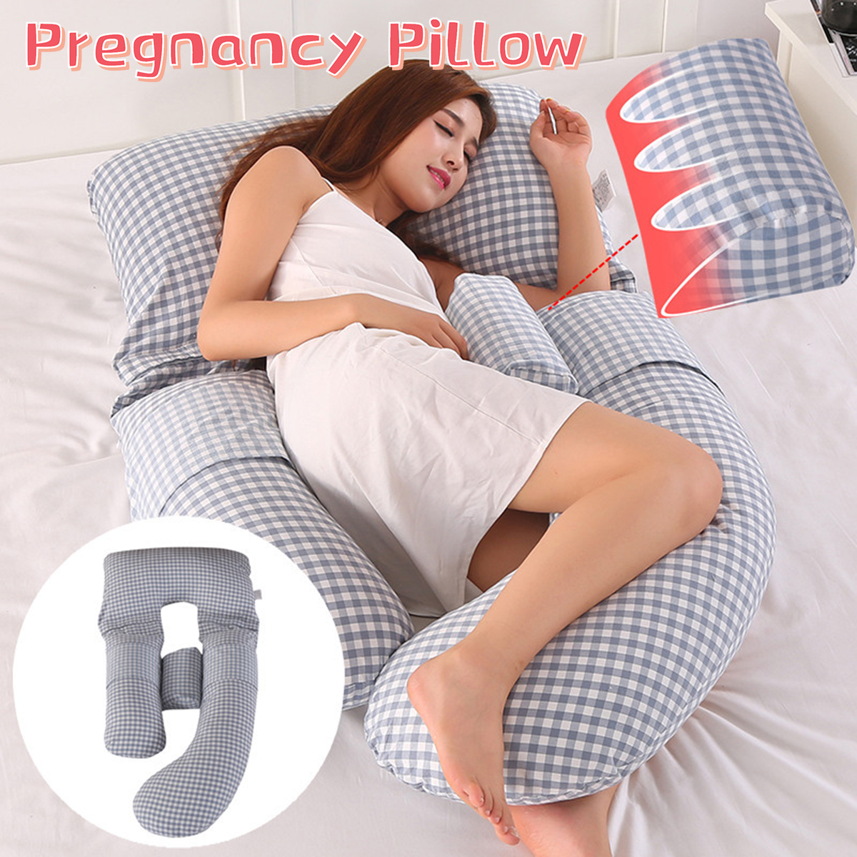 Pregnancy Pillow U Shape Full Body Pillow For Maternity Pregnant