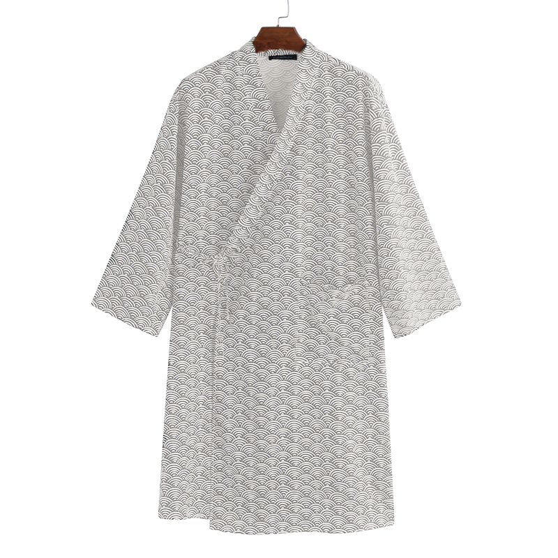 Mens Womens Japanese Yukata Cotton Bathrobe Dressing Gown Kimono Pajamas Costume eBay