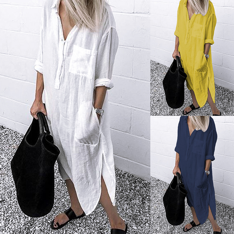 Oversized Button Up Dress Top Sellers ...