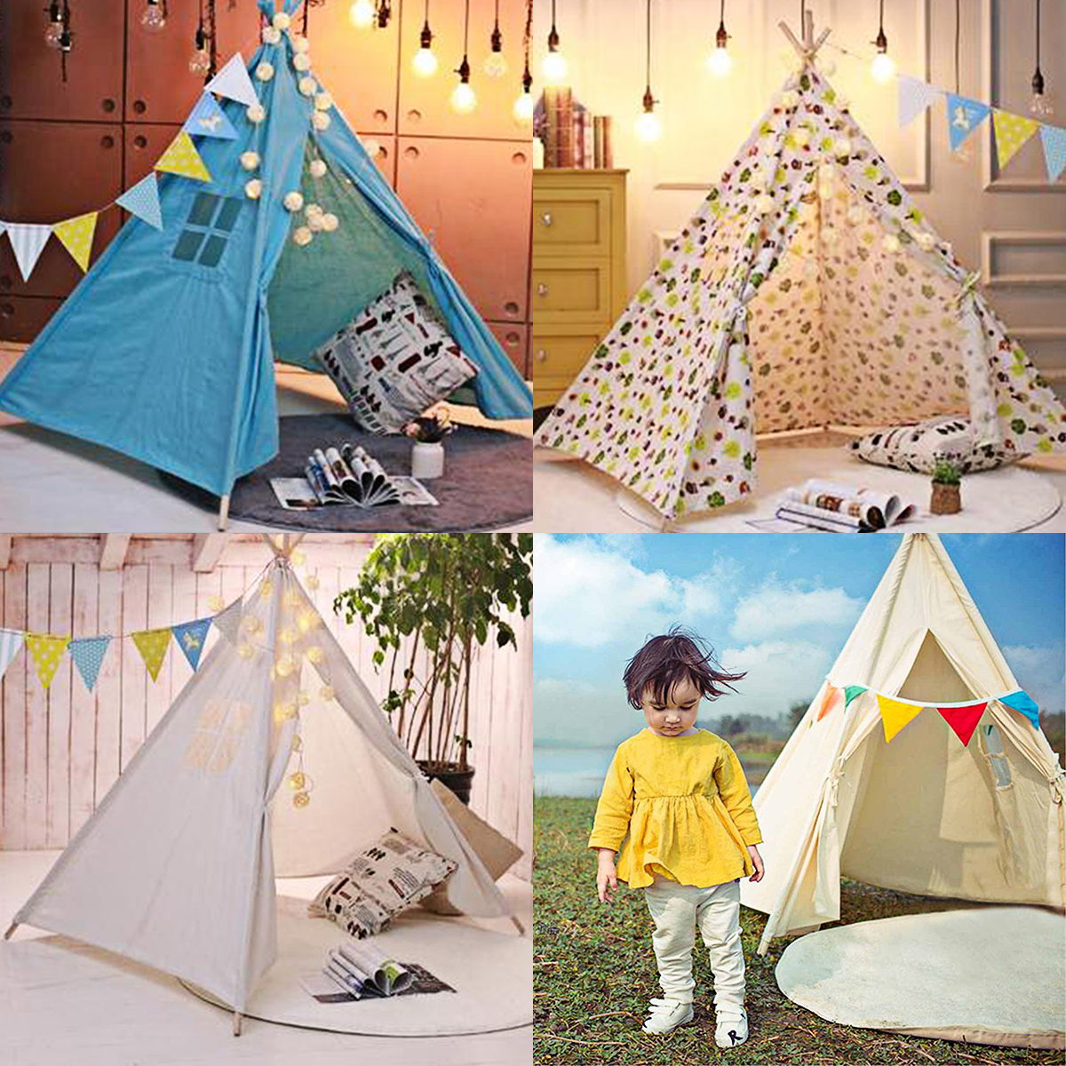 Tipi Teepee Indianerzelt Kinder Indianer Spielzelt Zelt Teepee Tent ...