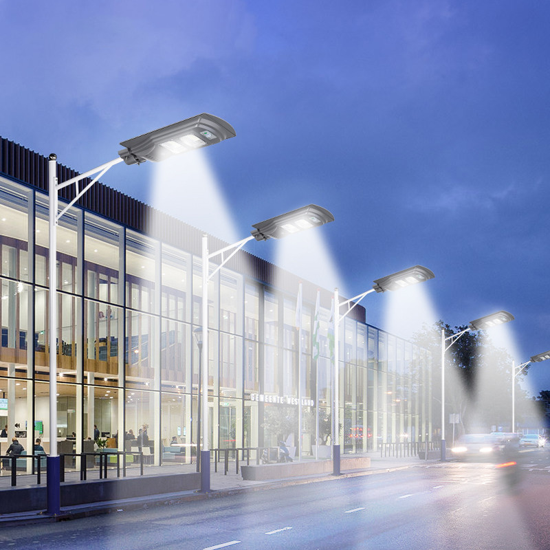 250//480//680W LED Solar Straßenlaterne Straßenbeleuchtung Bewegungsmelder Remote