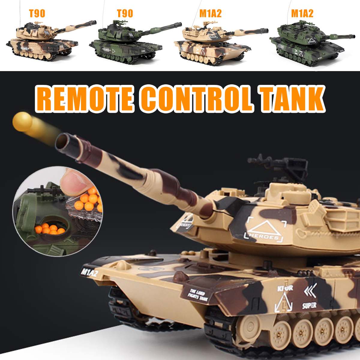 remote control tank with bullets