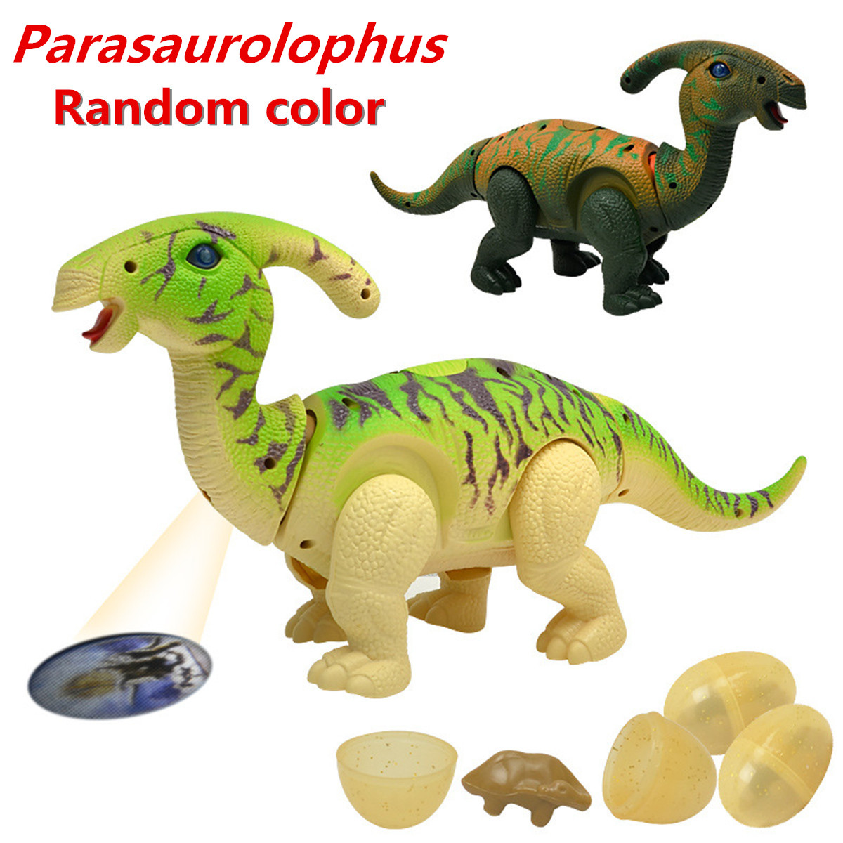15/" Dinosaur Model Lay Eggs Simulated Lighting Battery Kids Animal Toy G