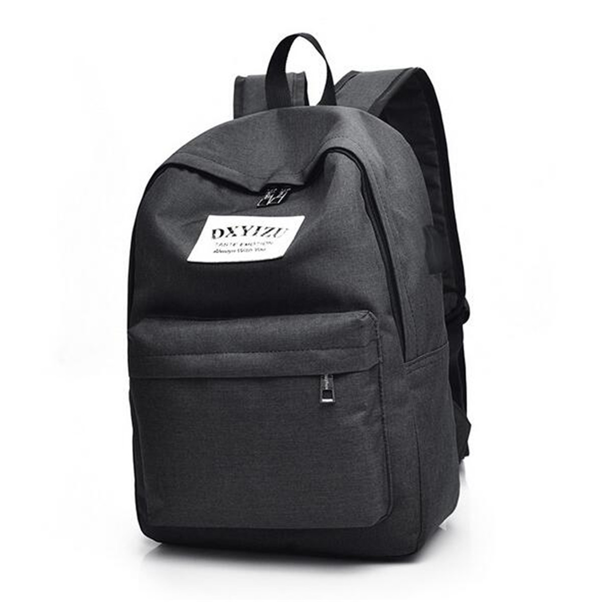 Men Women USB Port Backpack Travel Canvas Handbag Chest Bags Laptop