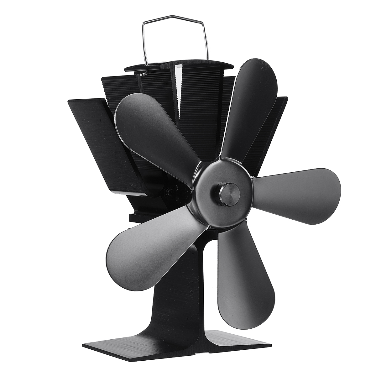 5 Blätter Kaminofen Ventilator Ofenventilator Kamin Lüfter Fan Gebläse