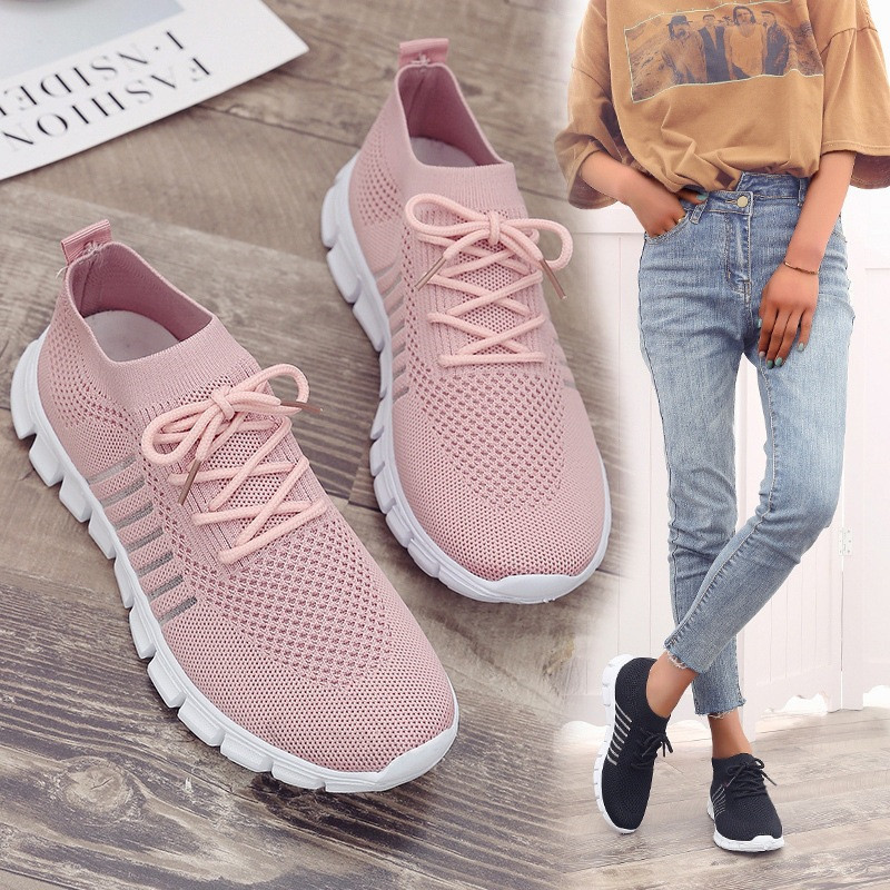 Nis Damen Netz Sneakers Leicht Weich Atmungsaktiv Schuhe Training Fitness Laufen