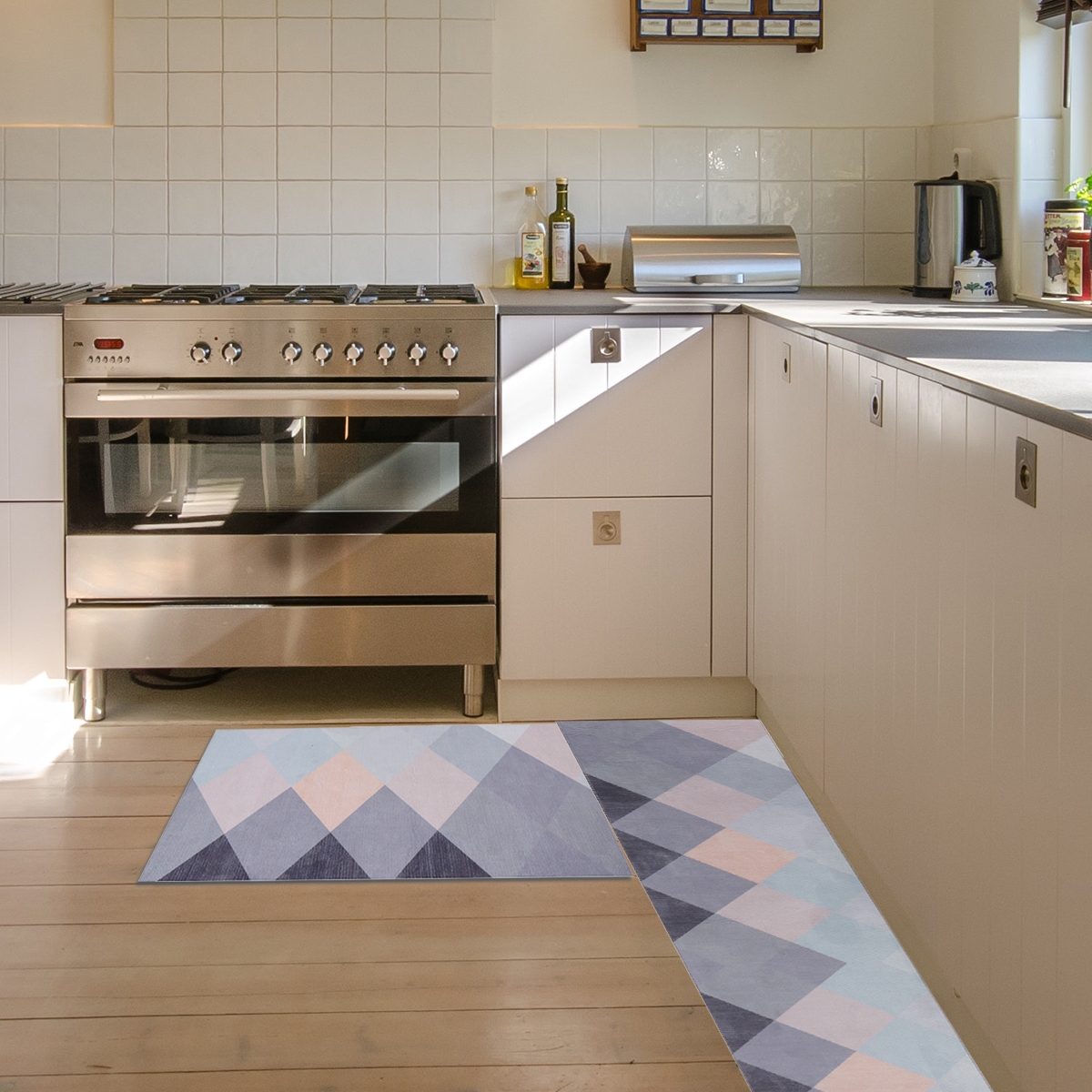 2Pcs Küchenboden Teppiche Rutschfester Teppich W | eBay